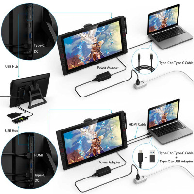 Bảng Vẽ Màn Hình XP-Pen Artist 22R Pro 21.5inch IPS FullHD 90% AdobeRGB, 2 Dial, 20 Express Keys, Lực Nhấn 8192 - Hàng Chính Hãng