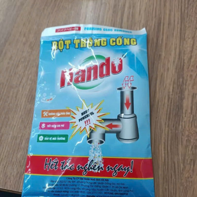 Bột thông tắc vệ sinh cống, làm sạch đường ống, chậu rửa bát, nhà vệ sinh Thông tắc đường ống cống, lavabo, bồn rửa chén, bồn cầu 100g