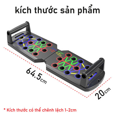 Bảng chống đẩy, Dụng cụ hít đất đa năng, hỗ trợ đồ chống đẩy có vạch chia bài tập gym thể thao trong nhà