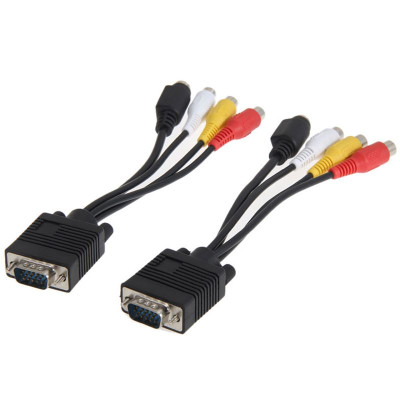 CÁP CHUYỂN VGA SANG AV, SVIDEO, COMPONENT - Hàng Nhập Khẩu