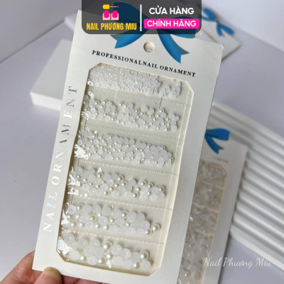 Set Trang Trí Móng Trai Nửa Nhiều Size, An Toàn Không Hóa Chất, Nhiều Kiểu Làm Nail Sáng Tạo Tự Nhiên, Túi Đựng Tiện Lợi