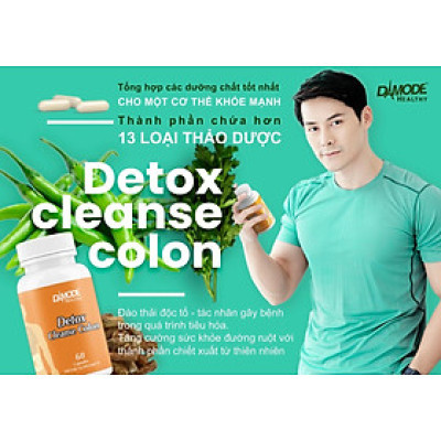 Viên uống đào thải độc tố DETOX CLEANSE COLON Damode lọ 60 viên
