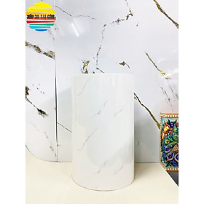 Cuộn Xốp PVC Đá Trắng Ít Vân Sẵn Keo 0.6m*3m Dày 3mm