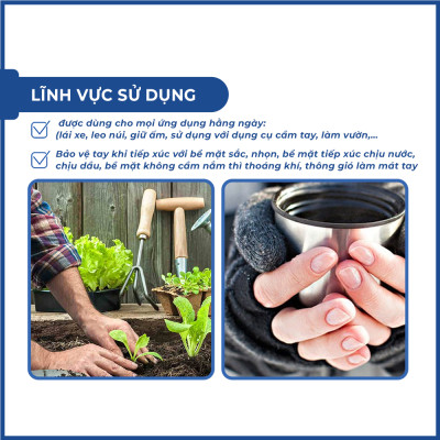 Găng tay đa dụng 3M. Bao tay bảo hộ lao động an toàn khi làm việc, lao động thao tác chuẩn xác
