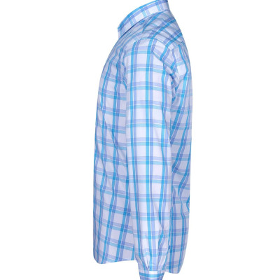 Áo sơ mi nam KHATOCO dài tay kẻ caro A1MD468S1-CNCR064-2408-D