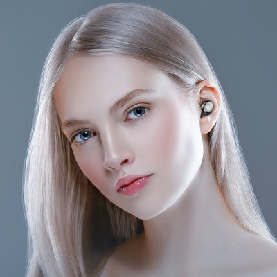 Tai Nghe Bluetooth True Wireless AMOI F9 Cảm Ứng Vân Tay, Nâng Cấp Dock Sạc có Led Báo Pin Kép - Hàng Nhập Khẩu