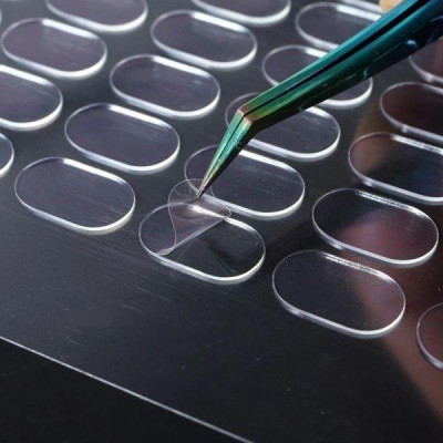 Keo Cắt Sẵn Dán Đế Móng Giả 100 Miếng/tờ, Băng Dính Móng Tay 2 Mặt Gắn Đầu Móng Tay Vào Đế Móng Mẫu Trưng Bày Nailbox Nữ Women dụng cụ nail box