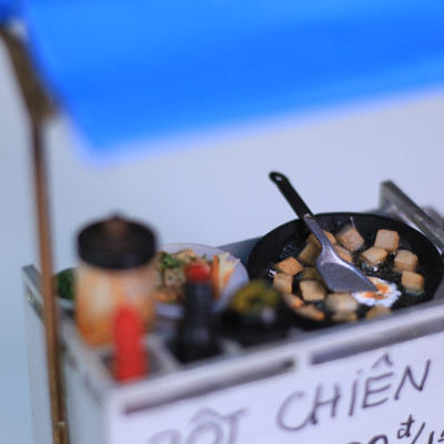 MÔ HÌNH SÀI GÒN XƯA - XE BỘT CHIÊN - HR14