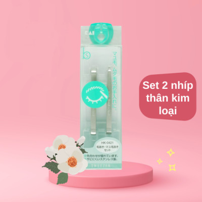 Nhíp Nhổ Lông Mày Bằng Thép Không Gỉ Kai Tweezer 4959-HK0421