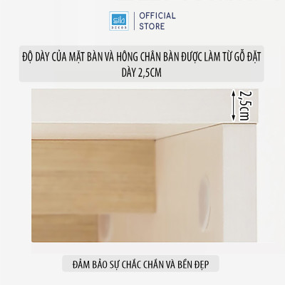 Bàn Máy Tính Làm Việc Kết Hợp Kệ Tủ Sách Lớn Hiện Đại Thương Hiệu SIB Decor BLV67