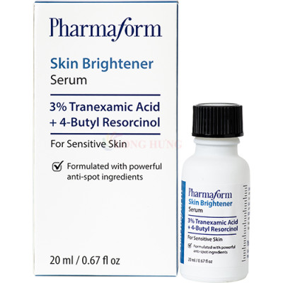 Tinh chất dưỡng trắng Pharmaform Skin Brightener Serum 3% Tranexamic Acid + 5% Niacinamide (20ml) - Hàng chính hãng