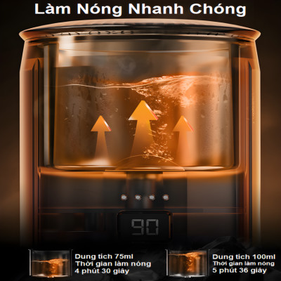 Máy pha cà phê cầm tay chuyên nghiệp Espresso 3 trong 1, dùng pin có thể pha cả nóng và lạnh HiBREW H4C - Hàng Chính Hãng