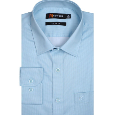 Áo sơ mi nam KHATOCO dài tay họa tiết A1MD538T1-CNMK552-2607-D