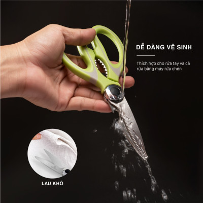 Kéo Cắt Thực Phẩm Nhà Bếp Đa Năng Benchusch 