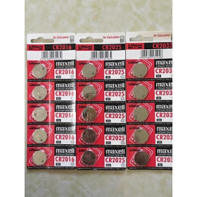 Vỉ 5 viên pin 3V Lithium CR2025 Maxell