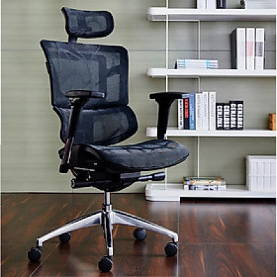 Ghế văn phòng lưng lưới nệm ngồi lưới chân hợp kim nhôm 