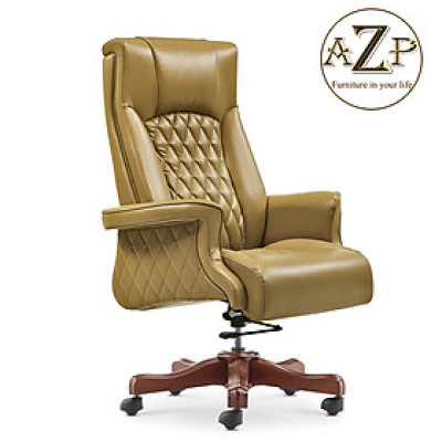 Ghế Giám Đốc, Ghế Văn Phòng AZP FURNITURE Ergonomic AZP-956 Phân Khúc Cao Cấp Chân Gỗ - Dòng Nệm Siêu Êm Thương Gia 