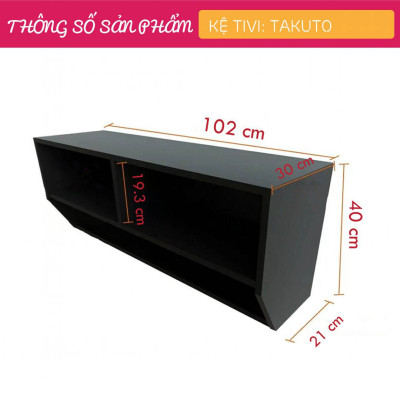 Kệ tivi treo tường phòng khách phong cách tối giản SMLIFE Takuto