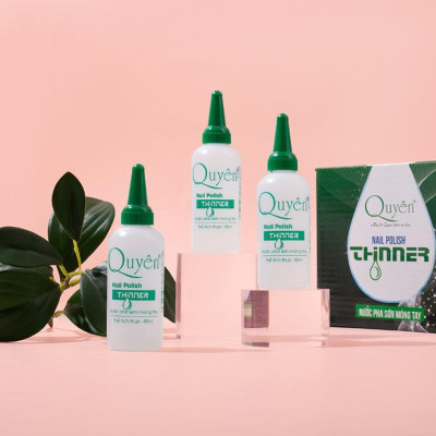 Nước Pha Sơn Móng Tay QUYÊN Cao Cấp 40ml Chai Nắp Nhọn Xanh Pha Loãng Sơn Gel Sơn Thạch Ombre Đều Màu Nhanh Chóng Nữ Women