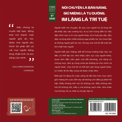 Nói Chuyện Là Bản Năng, Giữ Miệng Là Tu Dưỡng, Im Lặng Là Trí Tuệ (Tái bản 2022)