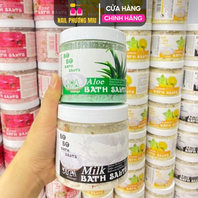 Muối Ngâm Chân BOBO Cao Cấp Hũ 680g Bath Salts Tẩy Da Chết, Hộp Muối Làm Mềm Da Massage Chà Gót Loại To Spa Thảo Dược Hương Hoa Hồng, Lavender