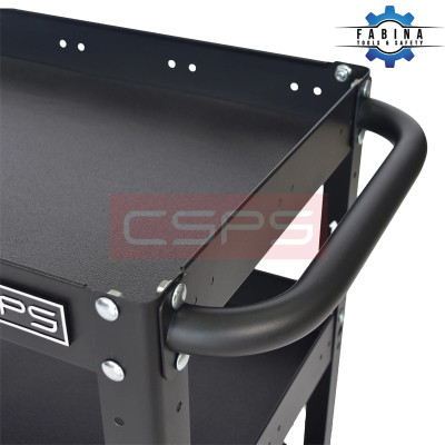 Xe đẩy 3 tầng màu đen CSPS
