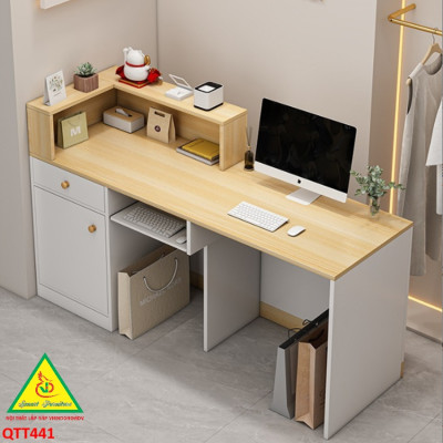 Quầy tiếp tân, Quầy thu ngân, bàn thu ngân QTT441 - NỘI THẤT LẮP RÁP VIENDONGADV