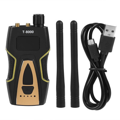 ROGTZ - Máy Dò Phát Hiện Camera, Ghi Âm T8000 Quét dải tần rộng 1MHz - 8000MHz Dò tín hiệu vô tuyến Từ trường GPS  Sóng điện thoại Độ nhạy cao Phạm vi dò rộng Pin trâu 15-20 giờ  Nhỏ gọn Tiện lợi Văn phòng Khách sạn Phòng thay đồ - Hàng Chính Hãng