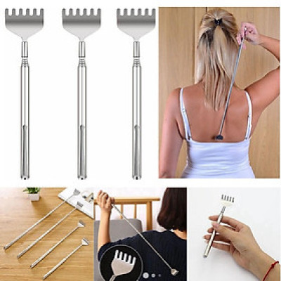 Cây gãi lưng inox tùy chỉnh rút gọn chiều dài 52cm gãi ngứa hình bàn tay gãi ngứa rất đã loại tốt (xả rẻ lấy 5*)