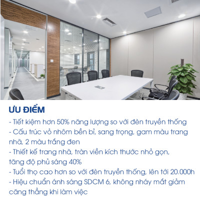 Đèn Opple ốp nổi tròn US Pro SM màu đen- Hiệu suất ánh sáng cao, tiết kiệm năng lượng