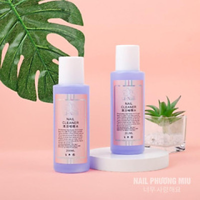 Nước Lau Gel Li-nail 200ml Không Mùi Hắc Chuyên Dụng Làm Nail, Cồn Lau Làm Sạch Bề Mặt Móng Đắp Gel, Làm Mềm Gel Gôm Hiệu Quả Trong Quá Trình Đắp Móng