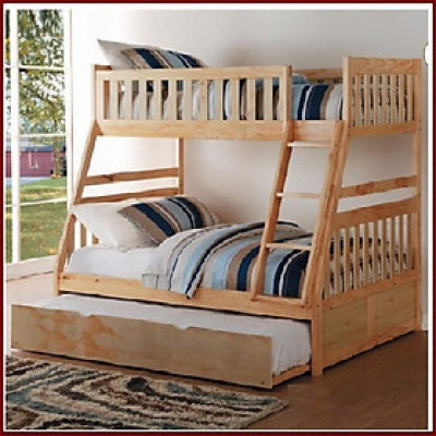 Giường 3 Tầng Victoria Gỗ Tự Nhiên- TN