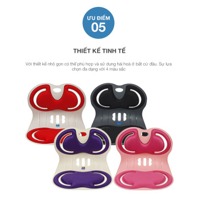 [Hàng chính hãng] Combo 3 Ghế chỉnh dáng ngồi đúng Infinity Pit Chair - Hàn Quốc. Ghế rộng phù hợp Nam, Nữ cân nặng từ 45 - 75kg. Sản phẩm nhiều màu, nhiều lựa chọn Combo cho gia đình.