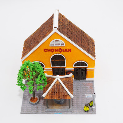 Mô Hình Tự lắp ráp DIY Hội An - HA164-01 CHỢ HỘI AN