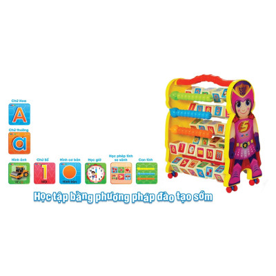 Bảng chữ số đa năng siêu nhân Antona - Xanh/hồng