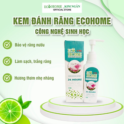 Kem Đánh Trắng Răng Công Nghệ Sinh Học ECOHOME Kim Ngân Store Giúp Loại Bỏ Các Vết Ố Vàng Tại Răng, Làm Răng Trắng Sáng