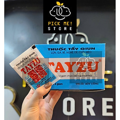 TAYZU - Xổ Giun cho Chó Mèo, Chim, Gà Vịt, Gia Súc, Gia Cầm dạng bột (Gói 4g)