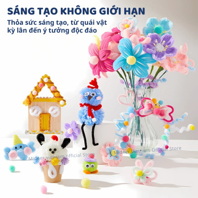 Kẽm nhung làm hoa loại 1 Mideer All-in-One Handicraft Kit - Master Craftsman