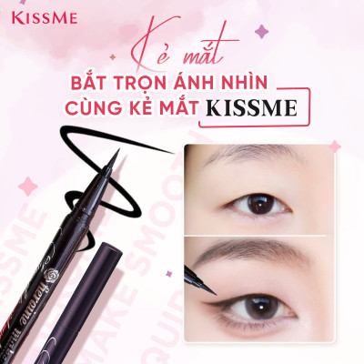Bút Kẻ Mắt Nước Siêu Chống Trôi Nét Siêu Sắc Mãnh Màu Nâu Kissme Heroine Make Smooth Liquid Eyeliner Super Keep 0.1 G
