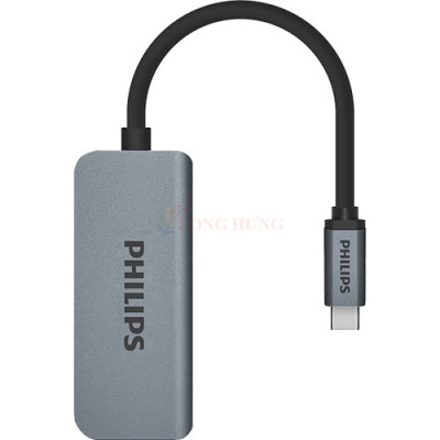 Cổng chuyển đổi Philips 3-in-1 Multifunction Adapter USB-C Hub SWV6113G/67 - Hàng chính hãng