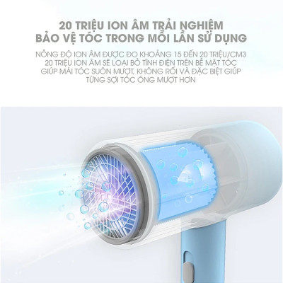 Máy Sấy Tóc Tạo Kiểu Smate SH-1802 - 3 Chế Độ Nhiệt Sấy Nóng Lạnh - Ion bảo vệ
