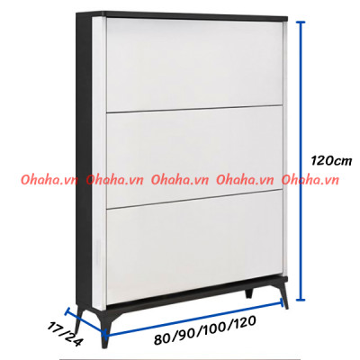 Tủ giày thông minh siêu mỏng cao cấp Ohaha - TGCC015