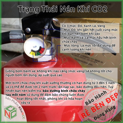 (An Tâm) Bình Chữa Cháy KhoNCC - Dạng Bột Khô ABC MFLZ-4Kg 8Kg (Chữa cháy chất Rắn, Lỏng và Khí) - Phòng Cháy Chữa Cháy PCCC Cần Thiết Cho Mọi Gia Đình - Xưởng - Văn Phòng - NLVQ-BCC4