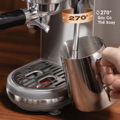 HÀNG CHÍNH HÃNG - Máy pha cà phê bán tự động Espresso, Cappuccino, Latte. Thương hiệu Mỹ cao cấp HiBREW - H10B