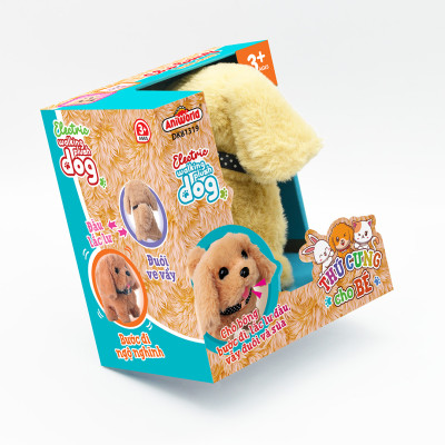 Đồ chơi Duka: Thú cưng cho bé - Chó bông biết chạy DK81319 ( Màu ngẫu nhiên )