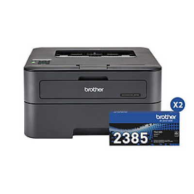 [HÀNG CHÍNH HÃNG] Combo Máy in laser đơn sắc Brother HL-L2361DN và 2 Mực in laser trắng đen Brother TN-2385