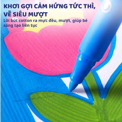 Bút màu Acrylic Markers Mideer,bút đánh dấu highlight cho bé