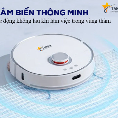 Robot hút bụi TAHAWA TH-LW2  Robo hút bụi an toàn cho sức khỏe người tiêu dùng, khử mùi hiệu quả sử dụng màn lọc HEPA 14, lọc sạch đến 99% bụi mịn