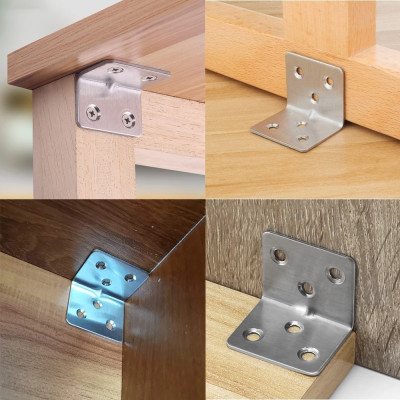 Ke Góc Vuông Chữ L KUNBE Pat Góc Vuông 90 Độ Giá Đỡ Góc Chốt Giữ Đồ Nội Thất Cửa Tủ Nhiều Kích Thước Lựa Chọn