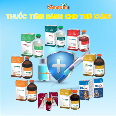 Vemedim Marbovitryl FD - Đặc trị bệnh nhiễm trùng, đường hô hấp, tiết niệu trên chó, mèo, hộp 10 viên